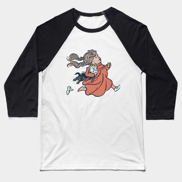 Dorothy running Home Again Baseball T-Shirt by Quick Nick Pics